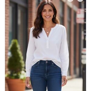 J. Crew White Women's Top